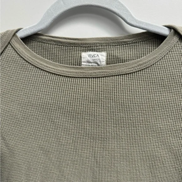 RVCA Junior Sedona Long Sleeved Thermal T-Shirt Army Green Size Small - Picture 4 of 7